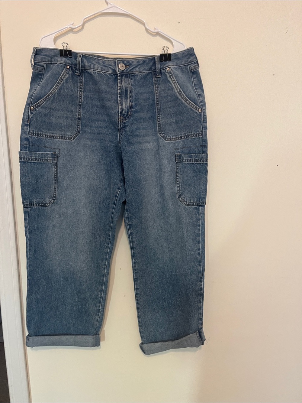 Natural Reflections Relaxed Blue Boyfriend Carpenter Jeans